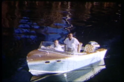 8mm boating 5 Stock Footage 506130