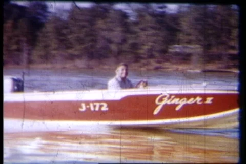 8mm boating 7 Stock-Footage 506138
