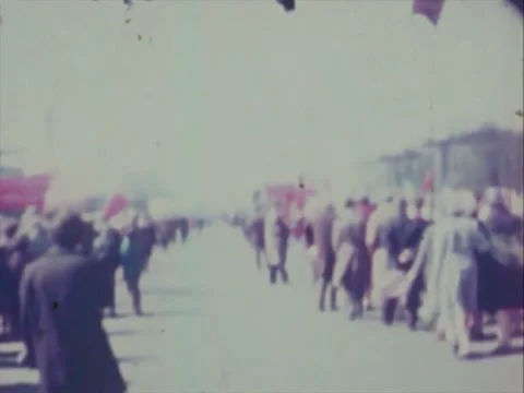 8mm color Soviet era footage Stock Footage