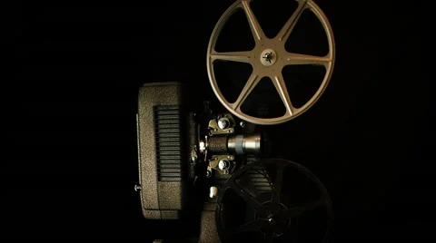 8mm film projector - Tilt Shift Stock Footage 60793829
