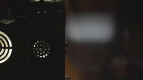 8mm Projector Playing Stock Footage 122226237