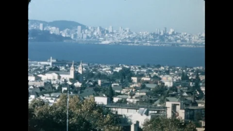 8MM - USA - view of Berkeley - 2/2 - 1967 Stock Footage 128174163