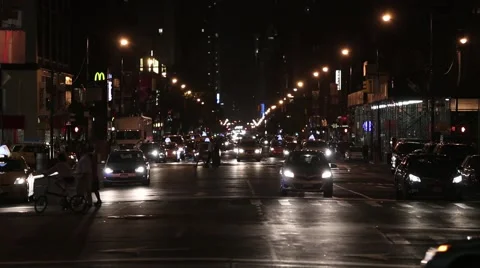 8th ave traffic 1 Stock Footage 40634577