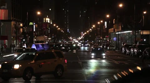 8th ave traffic 2 Stock Footage 40634581