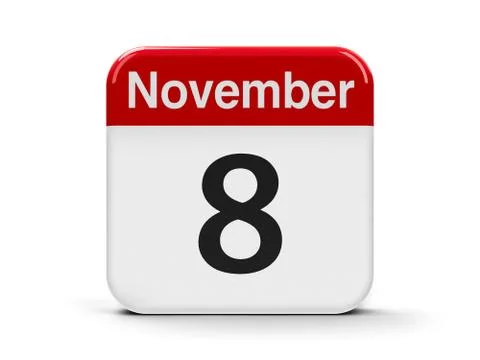 8th November Stock Illustration
