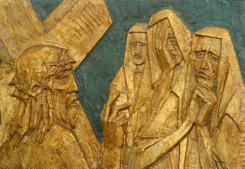 8th Station of the Cross Stock Photos