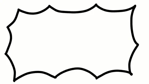 9. Animated Hand Drawn Chat Box Simple Message Frame in Comic Style on White Stock Footage 306863833