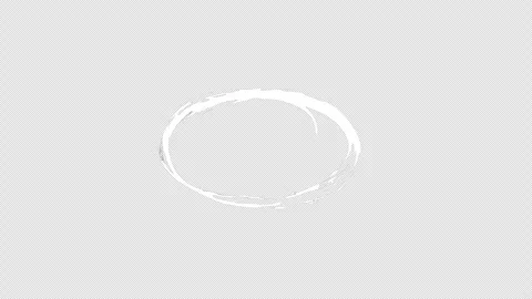 9 Artistic Hand Drawn Brush Stroke Animated Circles with Alpha Channel Stock Footage 320792317