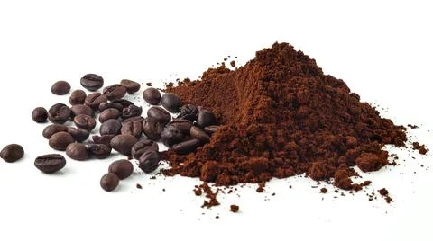 9 coffee beans Stock Photos