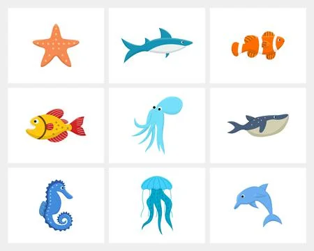 9 Coffee design concept bundle flat illustration Stock Illustration