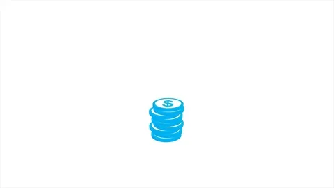 9 Coins Falling Stock Footage 78479389