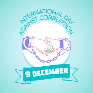 9 December Against Corruption Stock Illustration