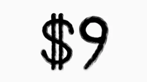 9 Dollar Hand Drawn Animation For Finance Currency Money Business Concept Stock Footage 303346057