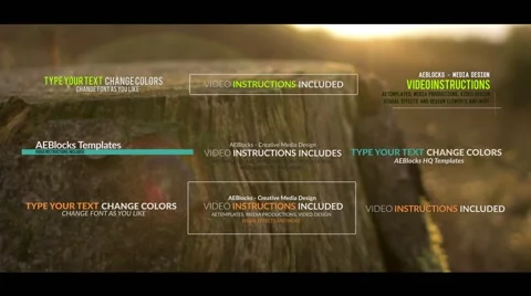 9 Dynamic Titles Stock After Effects