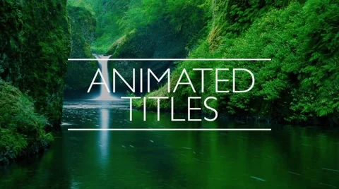 9 Elegant Animated Titles Stock After Effects
