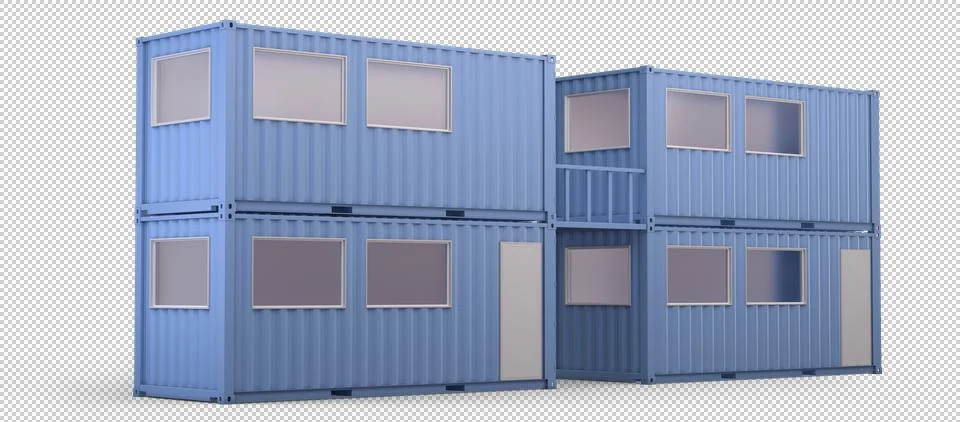 9 ft Containers Stock Photos