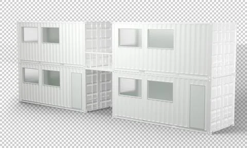 9 ft Containers Stock Photos