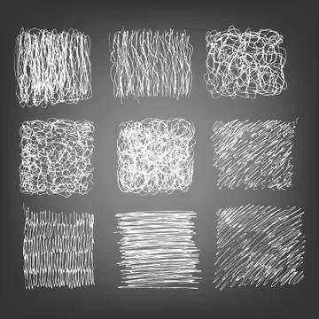 9 grunge textures Stock Illustration