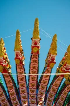 9 headed serpent Foto stock
