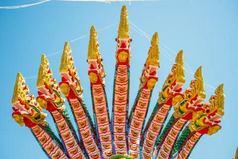 9 headed serpent Stock Photos