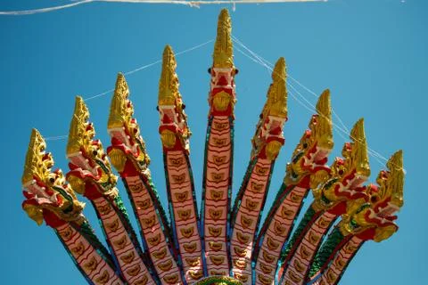 9 headed serpent Stock Photos