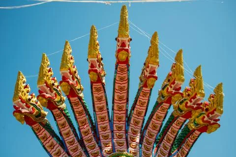 9 headed serpent Stock Photos