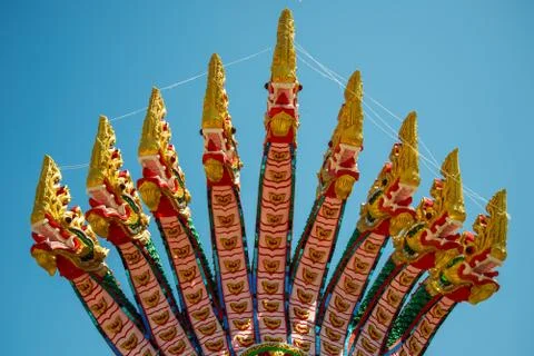 9 headed serpent Stock Photos