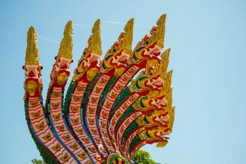 9 headed serpent Stock Photos