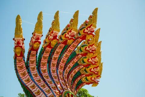 9 headed serpent Stock Photos