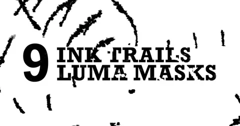 9 ink trails transitions Stock Footage 271661600