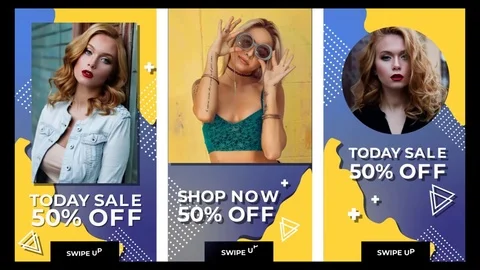 9 Instagram Stories + 38 Text Preset Stock After Effects