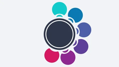 9 Options infographic motion graphics design Stock Footage 300607415