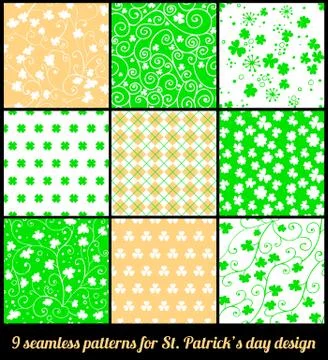 9 patterns Stock Illustration