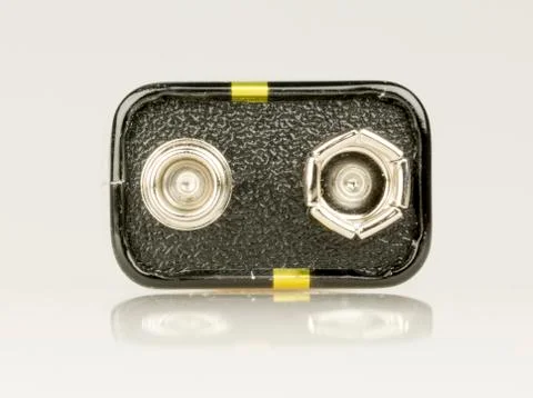 9 Volt Battery Close Up Stock Photos