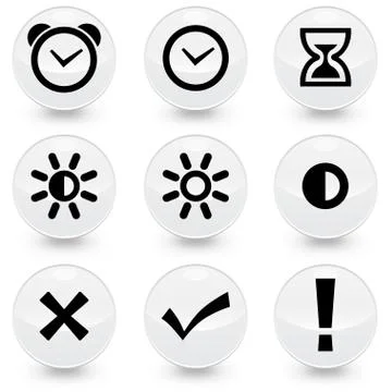 9 web icons vector illustration Illustrazione stock