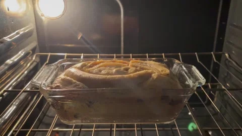 9 years old boy preparing  a banana cake. kids cooking step by step Stock Footage 274656371