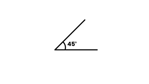 90 degree right angle icon measurement animation isolated on white background Video stock 345704639