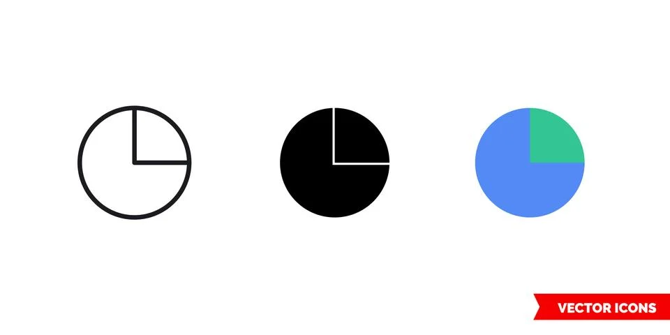 90 degrees icon of 3 types color, black and white, outline. Isolated vector s Stock Illustration