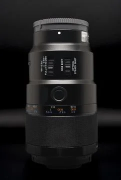 90 mm digital camera macro lens. Foto stock