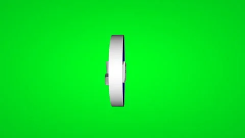 90 percent off 3d button on green screen Stock Footage 329249200