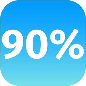 90 percent icon Stock-Illustration