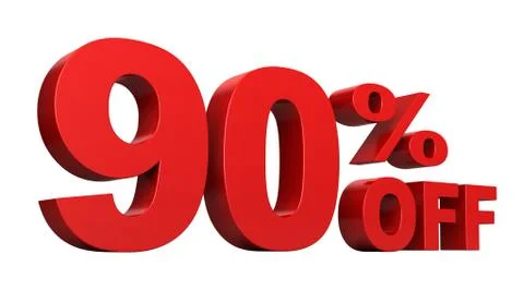 90 Percent Off Stock Illustration