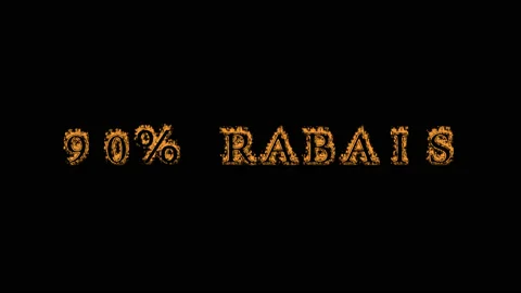 90% rabais fire text effect black background Stock Footage 136566025