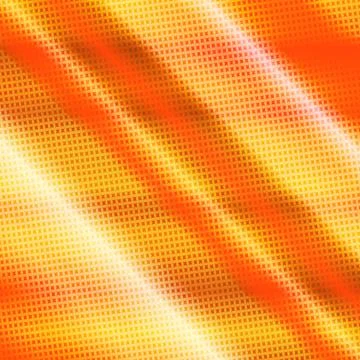 90-s style. Creative illustration in halftone style with orange gradient Stock Illustration