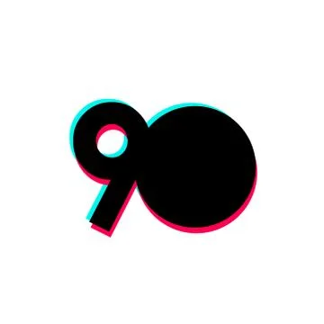 90 Year Anniversary Vector Template Design Illustration Stock Illustration