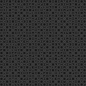 900 Black Material Design Pieces - JigSaw Illustrazione stock