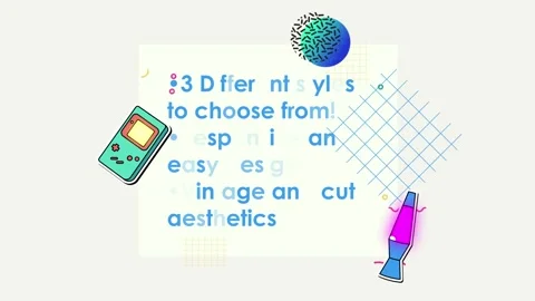 90s Inspired LowerThirds After Effects stock