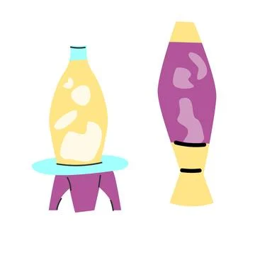 90s retro element lamp or 80s, or y2k element, retro design Stock Illustration