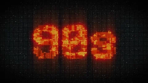 90s text with VHS glitch style Stock Footage 232993955