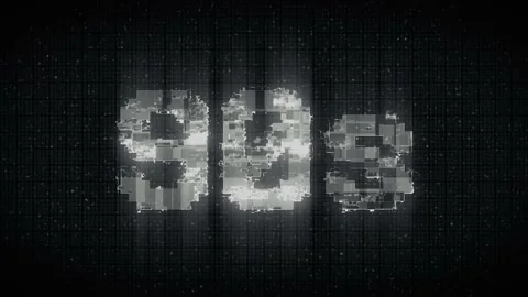 90s text with VHS glitch style Stock Footage 232994037